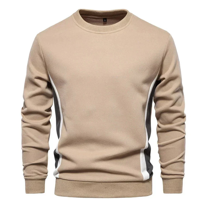 Parfait | Men's Crew Sweater with Contrast Side Panels