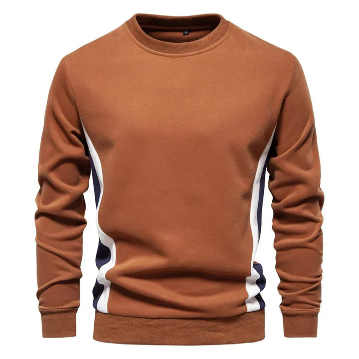 Parfait | Men's Crew Sweater with Contrast Side Panels