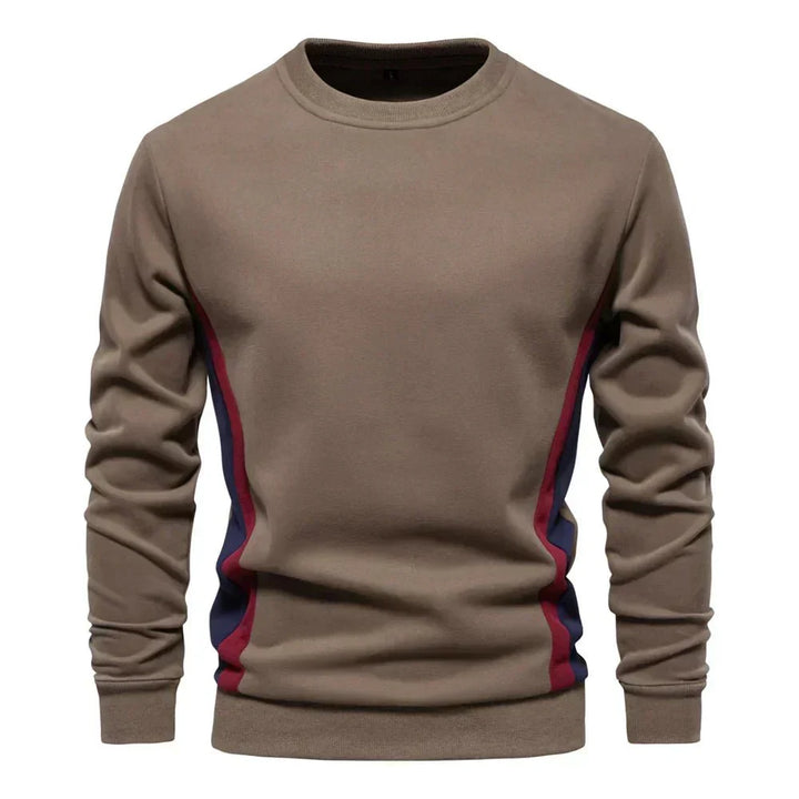 Parfait | Men's Crew Sweater with Contrast Side Panels