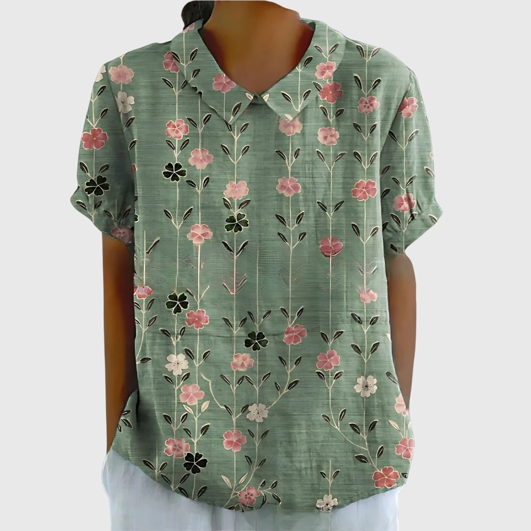 Penelope | Women's Lightweight Loose Floral Print Casual Blouse