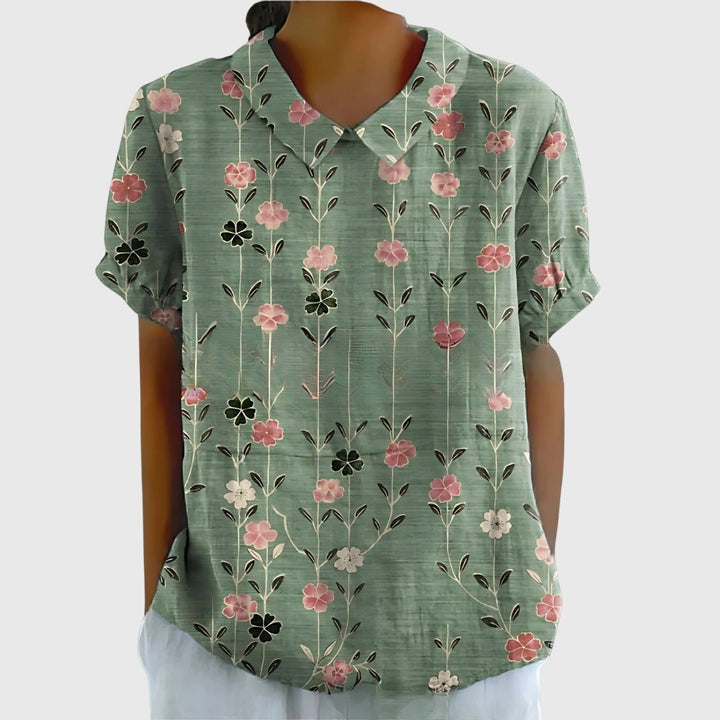 Penelope | Women's Lightweight Loose Floral Print Casual Blouse