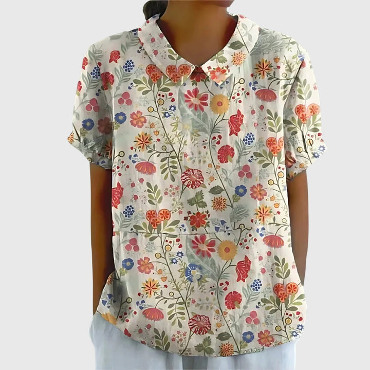 Penelope | Women's Lightweight Loose Floral Print Casual Blouse