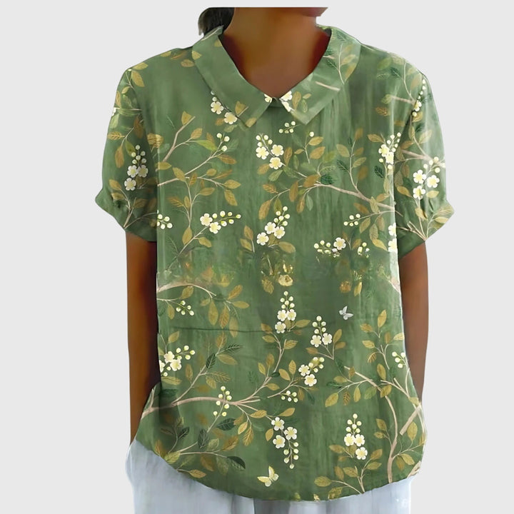Penelope | Women's Lightweight Loose Floral Print Casual Blouse
