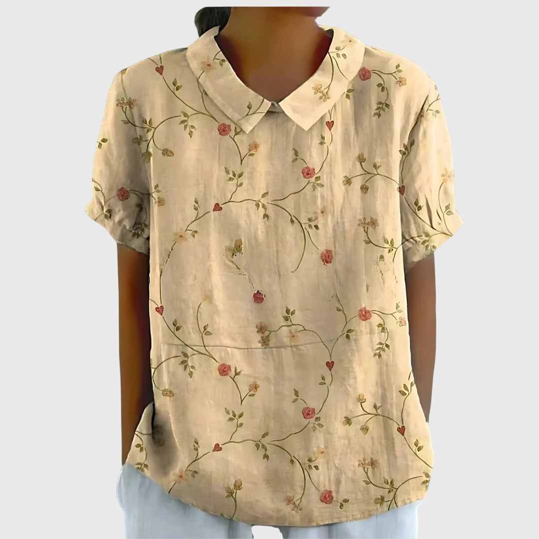Penelope | Women's Lightweight Loose Floral Print Casual Blouse