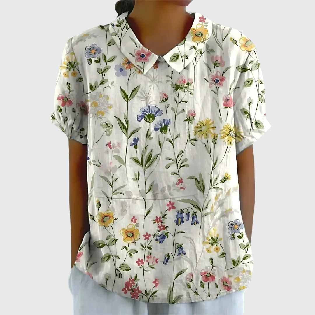 Penelope | Women's Lightweight Loose Floral Print Casual Blouse