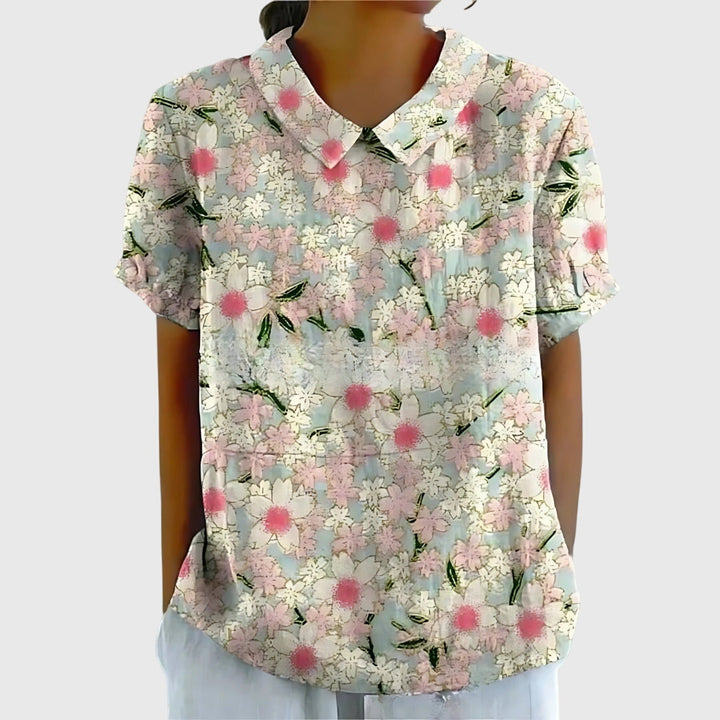 Penelope | Women's Lightweight Loose Floral Print Casual Blouse