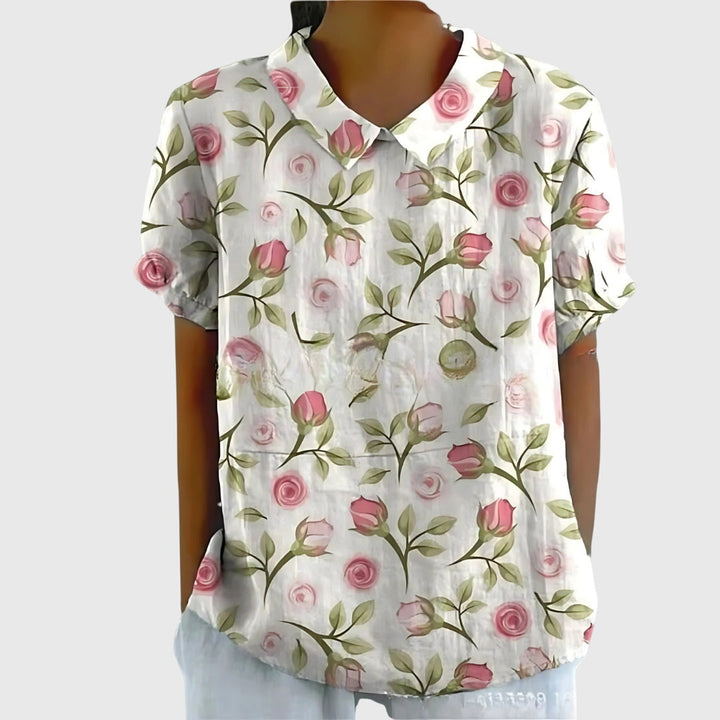 Penelope | Women's Lightweight Loose Floral Print Casual Blouse