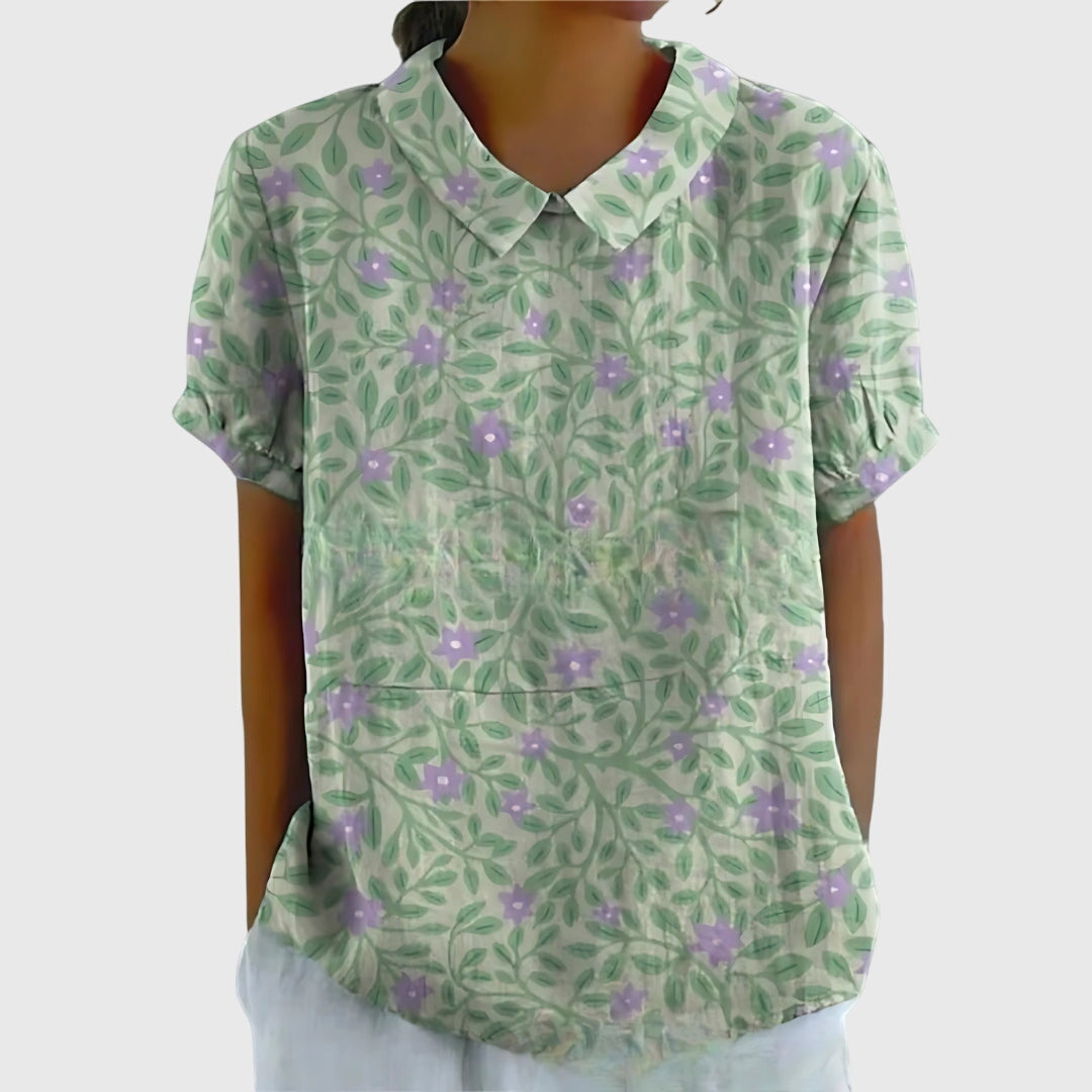 Penelope | Women's Lightweight Loose Floral Print Casual Blouse