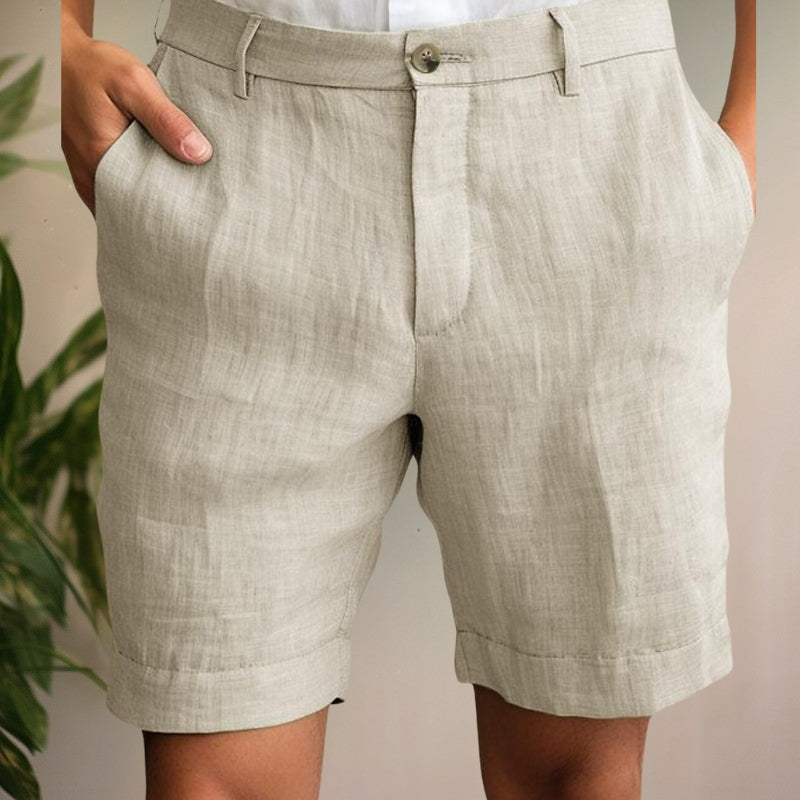 Penn | Men's Relaxed Fit Textured Linen Summer Shorts
