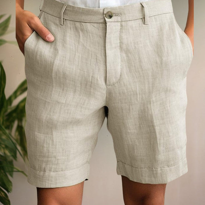 Penn | Men's Relaxed Fit Textured Linen Summer Shorts