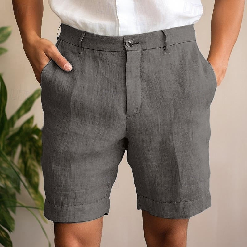 Penn | Men's Relaxed Fit Textured Linen Summer Shorts