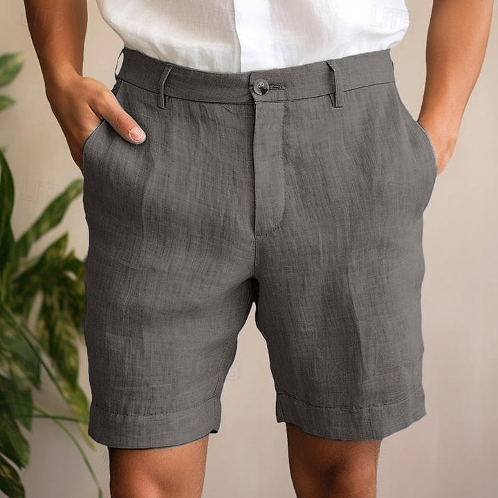 Penn | Men's Relaxed Fit Textured Linen Summer Shorts