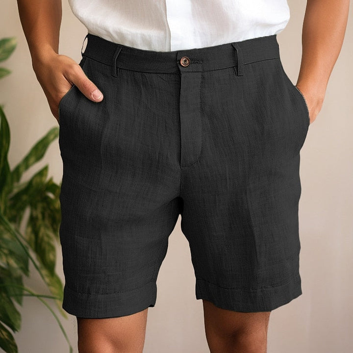 Penn | Men's Relaxed Fit Textured Linen Summer Shorts