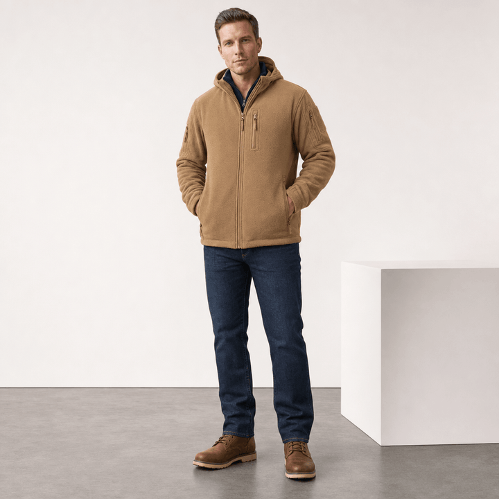 Peregrin | Men's Hooded Pile Utility Jacket