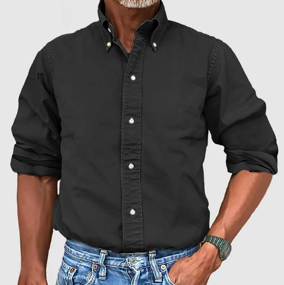 Perry | Men's Vintage Wash Cotton Button Down Shirt