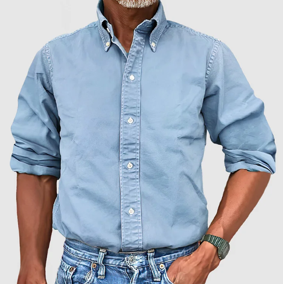 Perry | Men's Vintage Wash Cotton Button Down Shirt