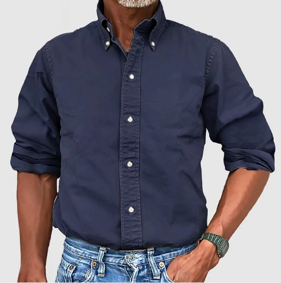 Perry | Men's Vintage Wash Cotton Button Down Shirt