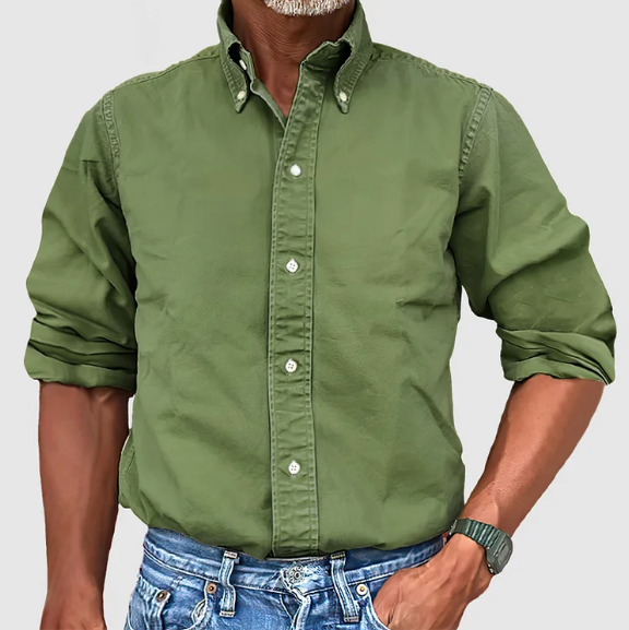 Perry | Men's Vintage Wash Cotton Button Down Shirt