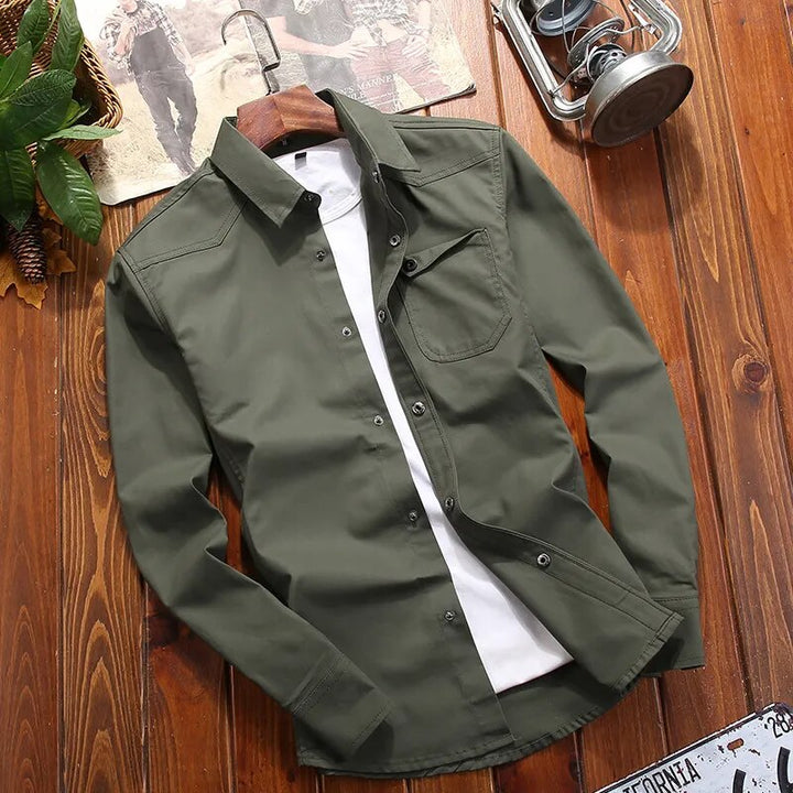 Peter | Men's Military-Inspired Woven Tactical Field Shirt