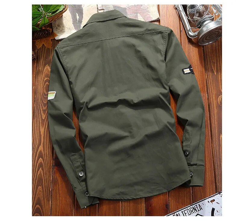 Peter | Men's Military-Inspired Woven Tactical Field Shirt