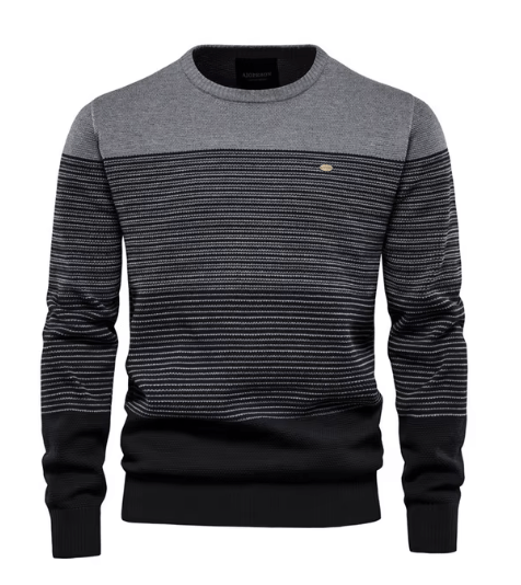 Philemon | Men's Graduated Stripe Crew Sweater