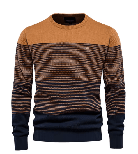 Philemon | Men's Graduated Stripe Crew Sweater