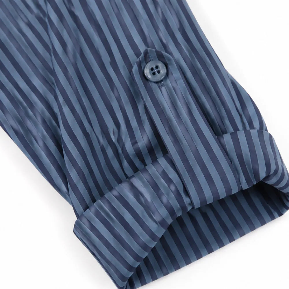 Poncette | Women's Striped V Neck Maxi Dress