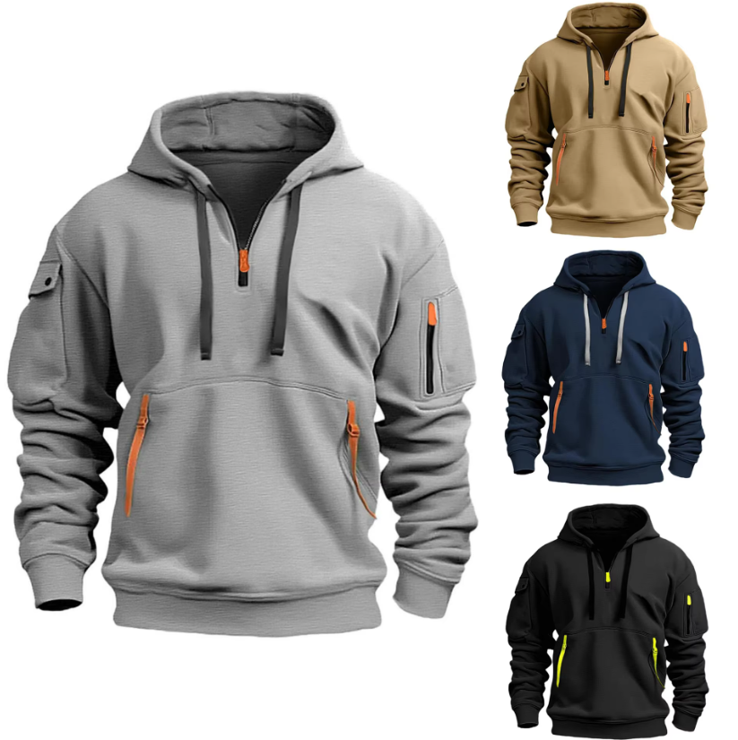 Rainald | Men's Utility Zip Pocket Hoodie