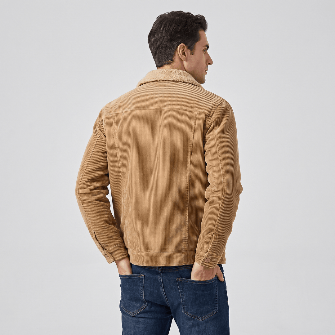 Reginald | Men's Borg-Lined Ribbed Trucker
