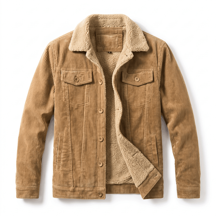 Reginald | Men's Borg-Lined Ribbed Trucker