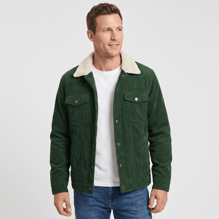 Reginald | Men's Borg-Lined Ribbed Trucker