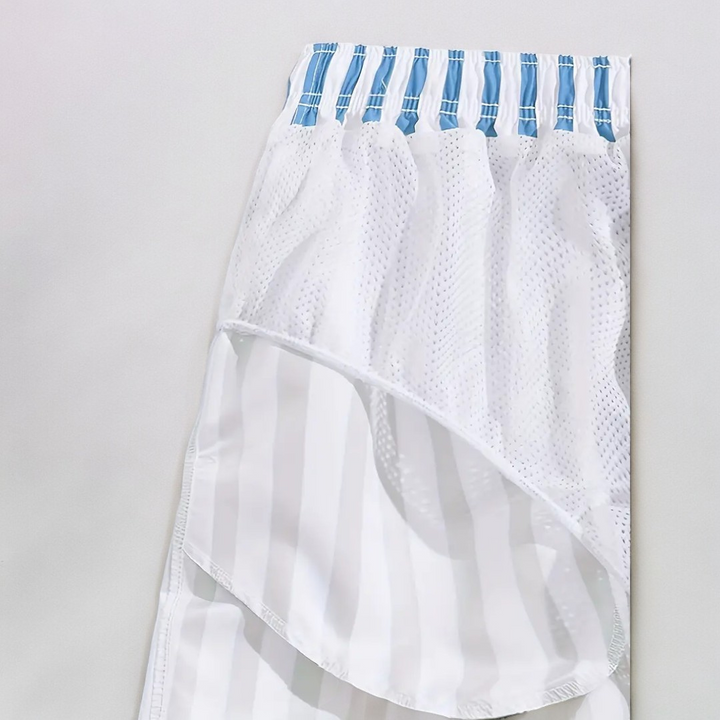 Reuben | Men's Mid-Thigh Drawstring Swim Shorts