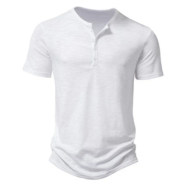 Rhett | Men's Short Sleeve Crew Neck Henley T-Shirt
