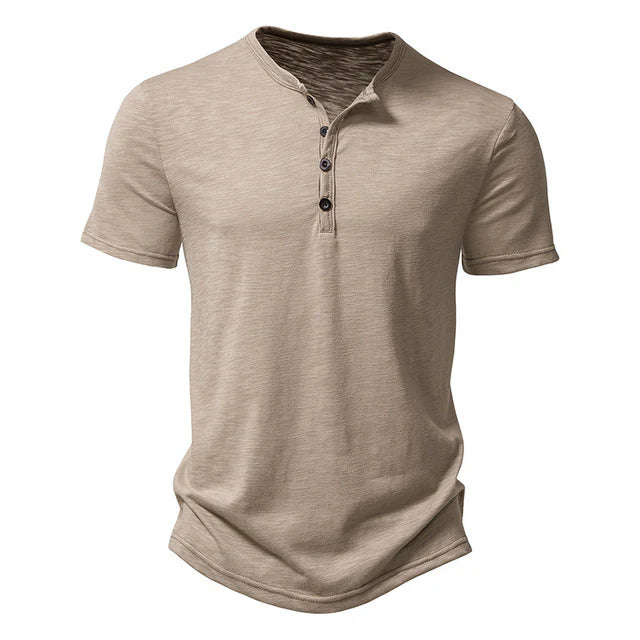Rhett | Men's Short Sleeve Crew Neck Henley T-Shirt