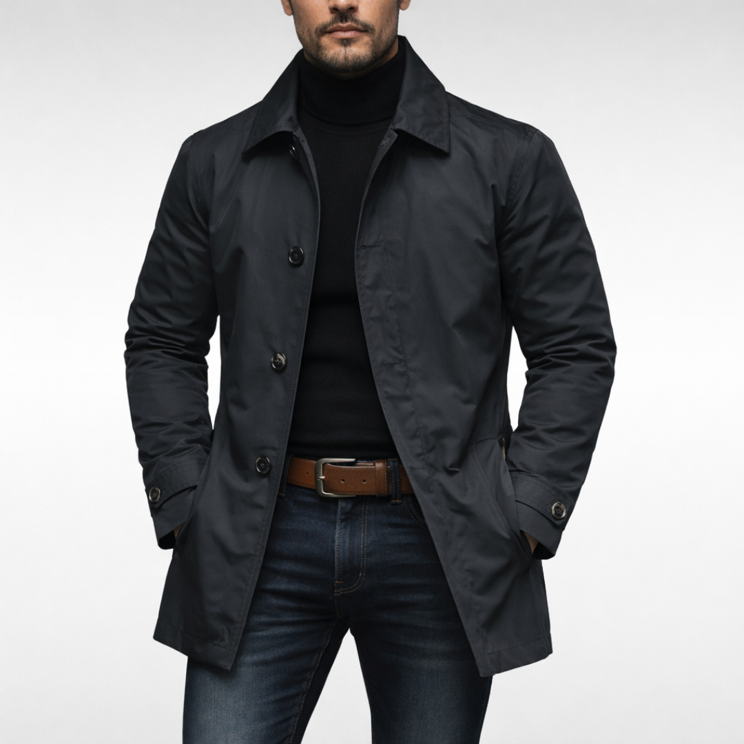 Richard | Men's Single Breasted Car Coat