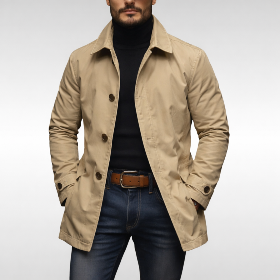 Richard | Men's Single Breasted Car Coat