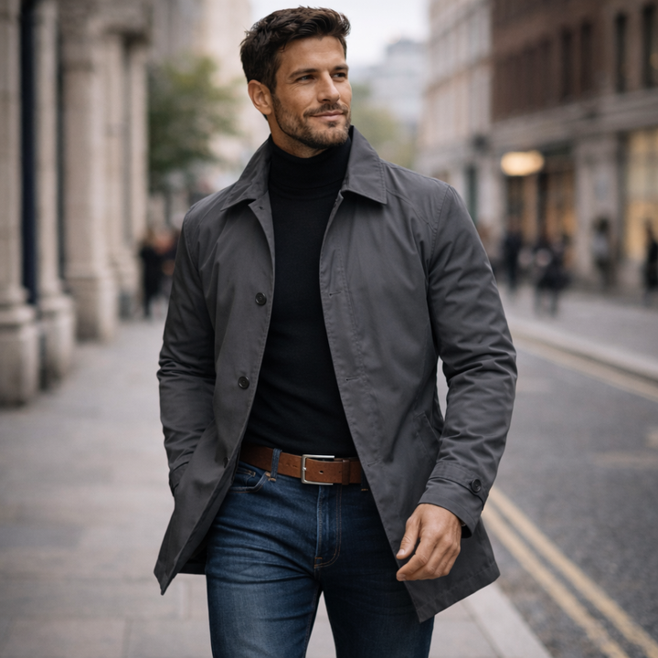 Richard | Men's Single Breasted Car Coat
