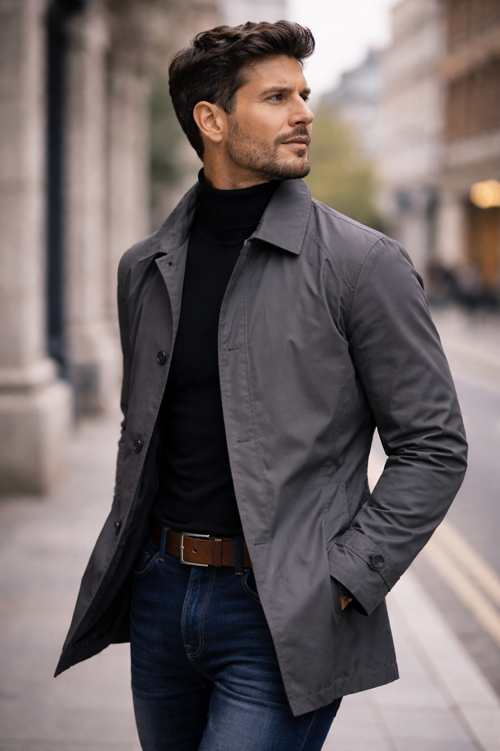 Richard | Men's Single Breasted Car Coat