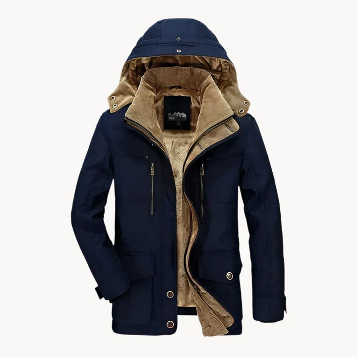 Roch | Men's Hooded Winter Coat with Pile Lining
