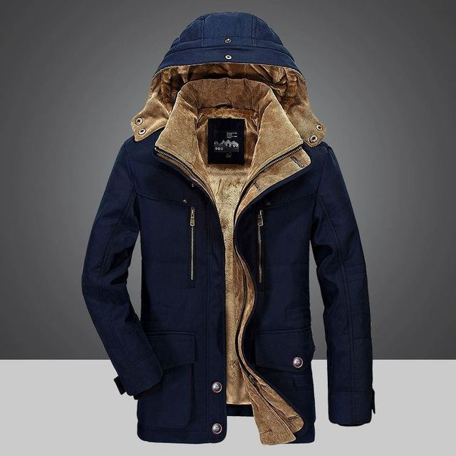 Roch | Men's Hooded Winter Coat with Pile Lining
