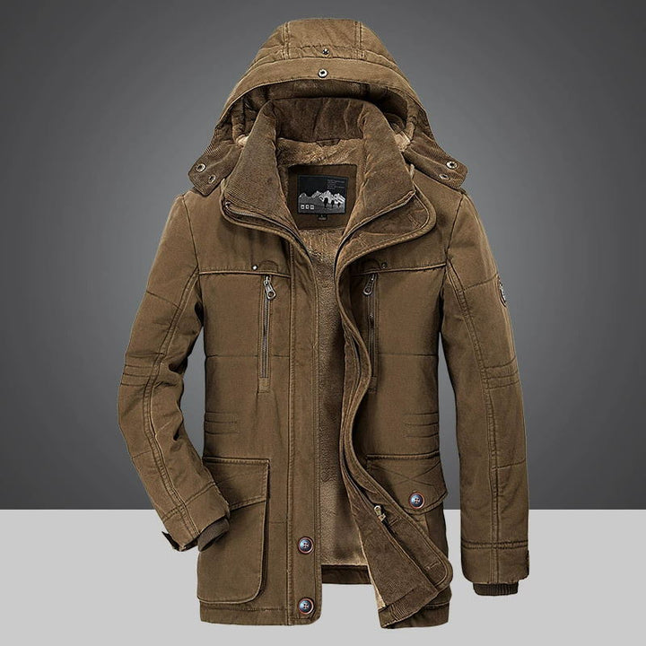Roch | Men's Hooded Winter Coat with Pile Lining