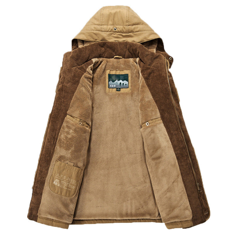 Roch | Men's Hooded Winter Coat with Pile Lining