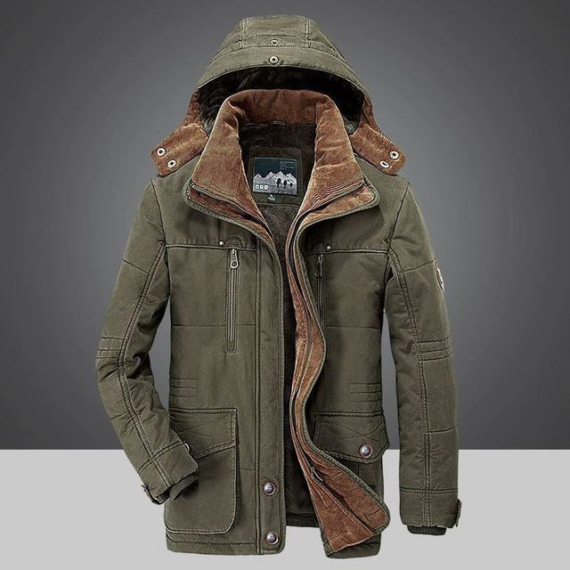 Roch | Men's Hooded Winter Coat with Pile Lining