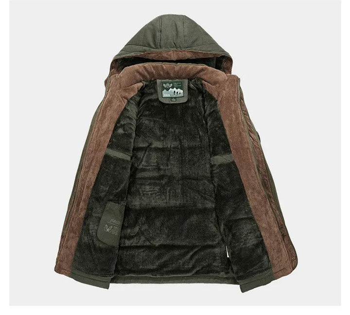 Roch | Men's Hooded Winter Coat with Pile Lining