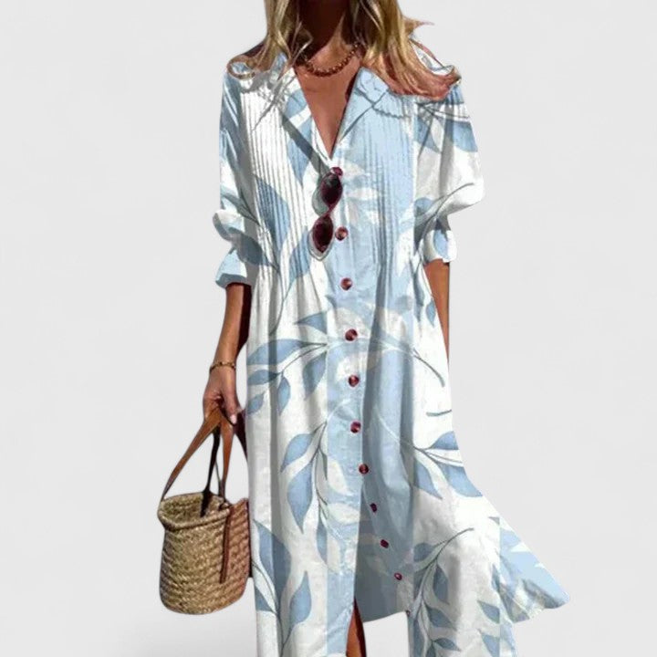 Rosalie | Women's Vibrant Patterned Boho Midi Dress