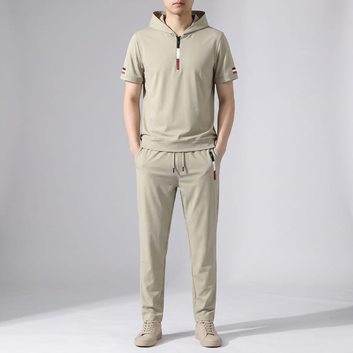 Roscoe | Men's Hooded Quarter-Zip Tracksuit Set