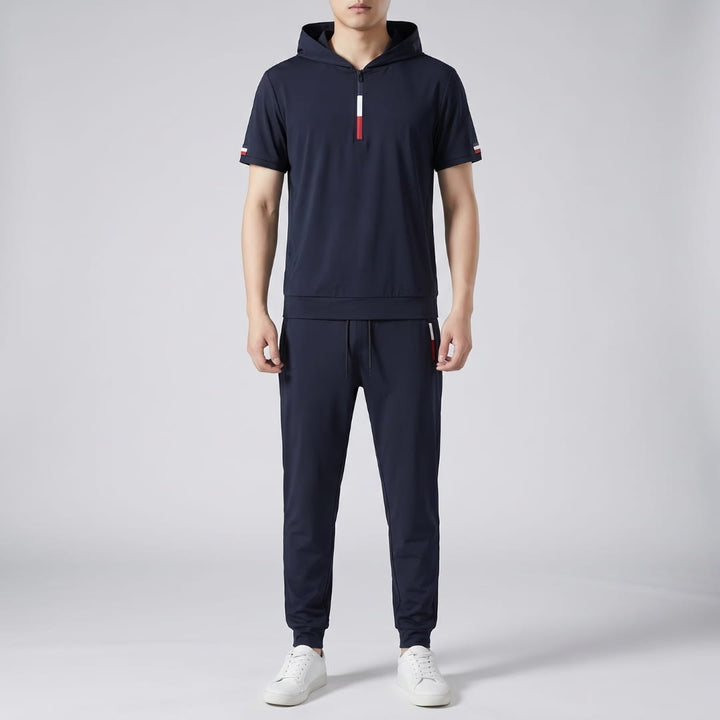 Roscoe | Men's Hooded Quarter-Zip Tracksuit Set