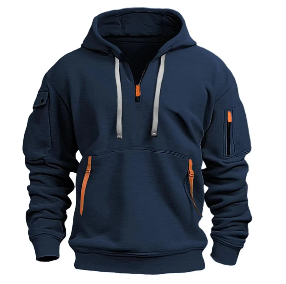 Sacha | Men's Half Zip Utility Hoodie