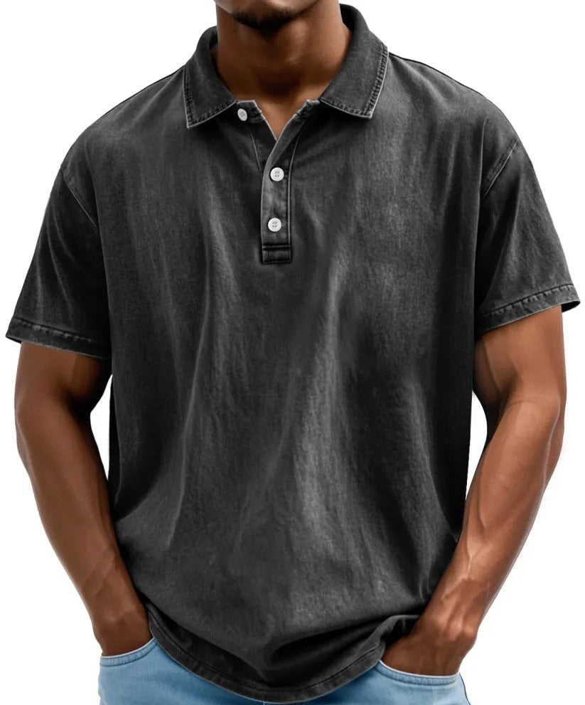 Sebastian | Men's Vintage Washed Clean Fit Polo Shirt