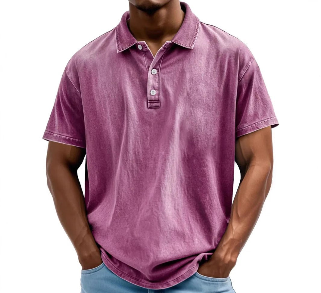 Sebastian | Men's Vintage Washed Clean Fit Polo Shirt